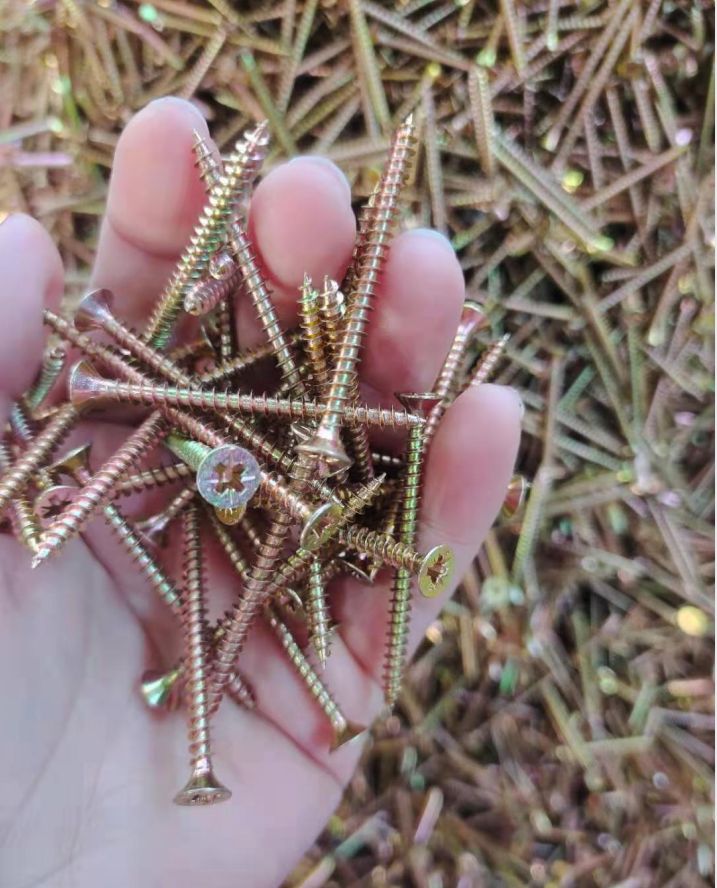 Yellow Zinc Chipboard Screws